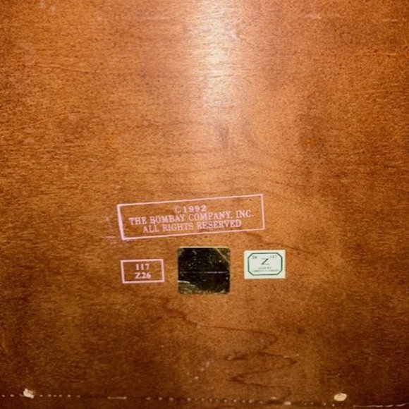 Bombay Company Solid Cherry Wood Magazine Rack Holder - Picture 11 of 12